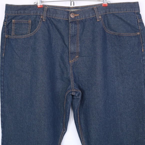 Vintage Genes 1891 Slim Straight Jeans Dark 48‎ X 32 Actual 45 X 30 - Picture 12 of 12